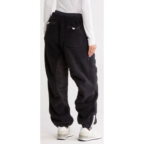 Free People Sundown Fleece Pants In Black Size Medium New - Picture 10 of 16